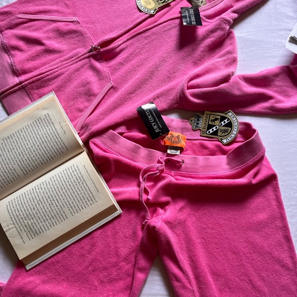Rare ๐ฅฉ OG P&G Era Juicy Couture Pink Terry TrackSuit NWT ๐๐๐ชฝโจ๐งY2K - Picture 6 of 14